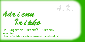 adrienn kripko business card